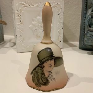 Vintage porcelain dinner bell